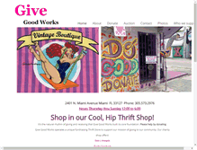 Tablet Screenshot of givegoodworks.org